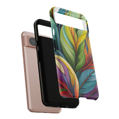 Vibrant Tropical Leaf Tough Phone Case