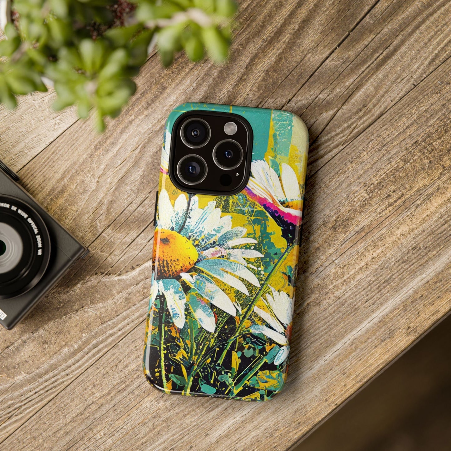 Colorful Daisy Floral Tough Phone Case