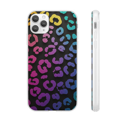 Vibrant Leopard Print Flexi Phone Case