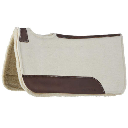 Natural 3 4 28x30 Felt Fleece Bottom Barrel Saddle Pad