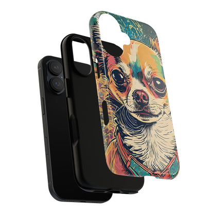 Abstract Chihuahua Tough Phone Cases