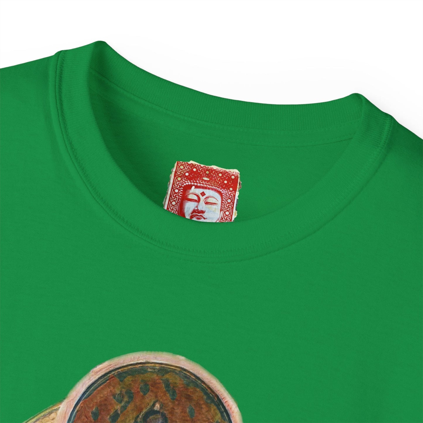 Fine Art Buddha Oil Paint Print Unisex Ultra Cotton Tee