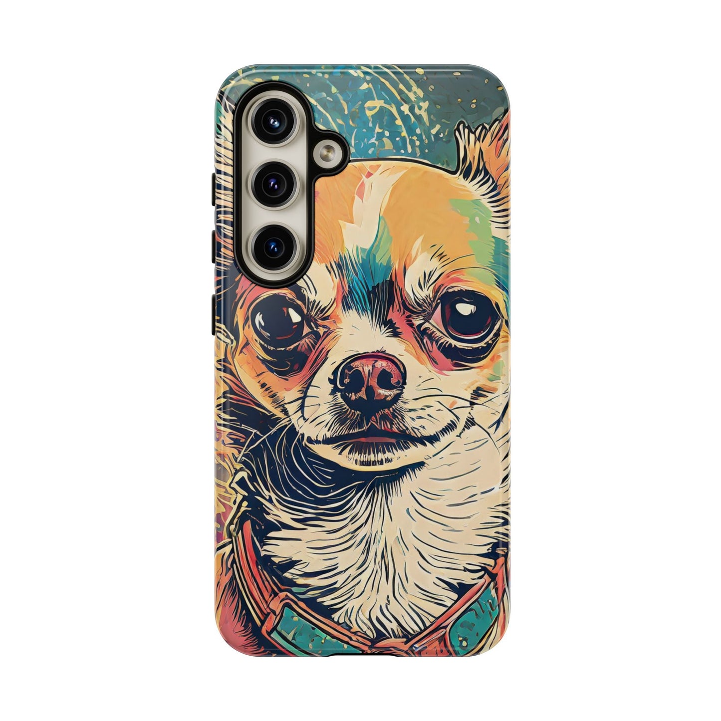 Abstract Chihuahua Tough Phone Cases