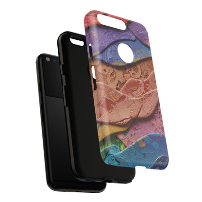 Abstract Painted Lace Tough Phone Case