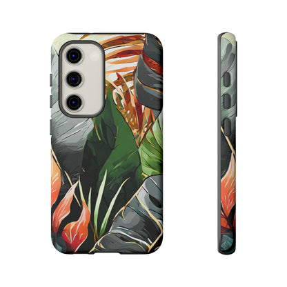 Tropical Leaf Tough Phone Case