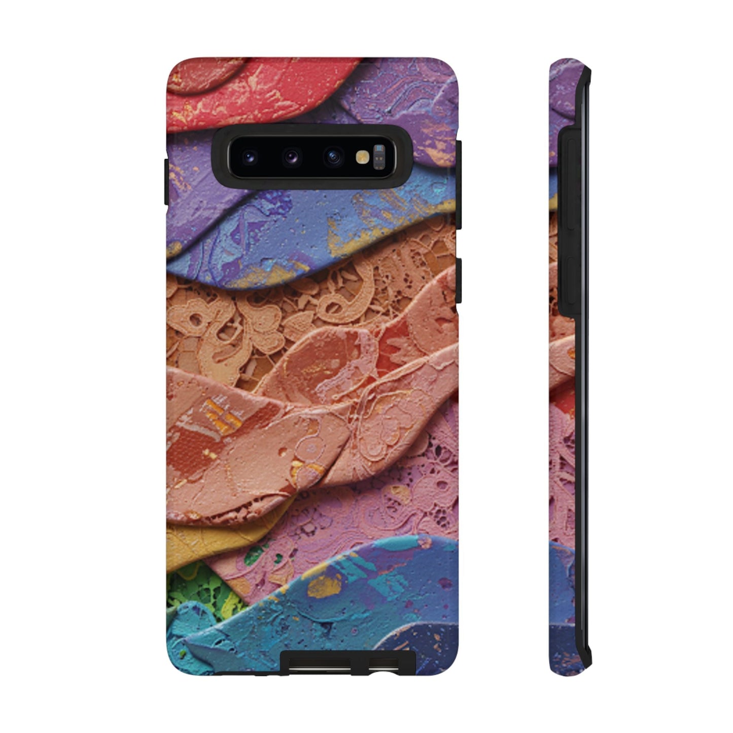 Abstract Painted Lace Tough Phone Case