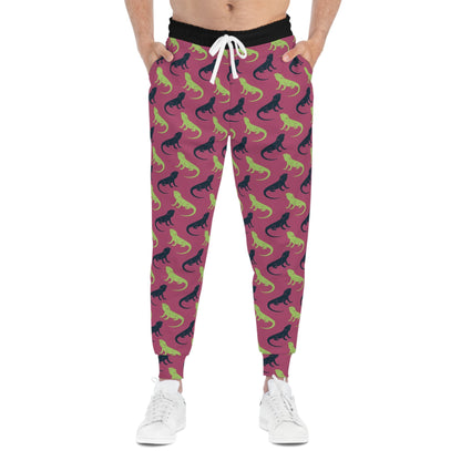 Bearded Dragon Silhouette Athletic Joggers