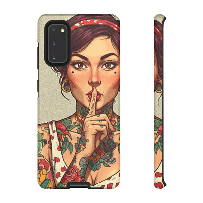 Shh No One Cares Tough Phone Case