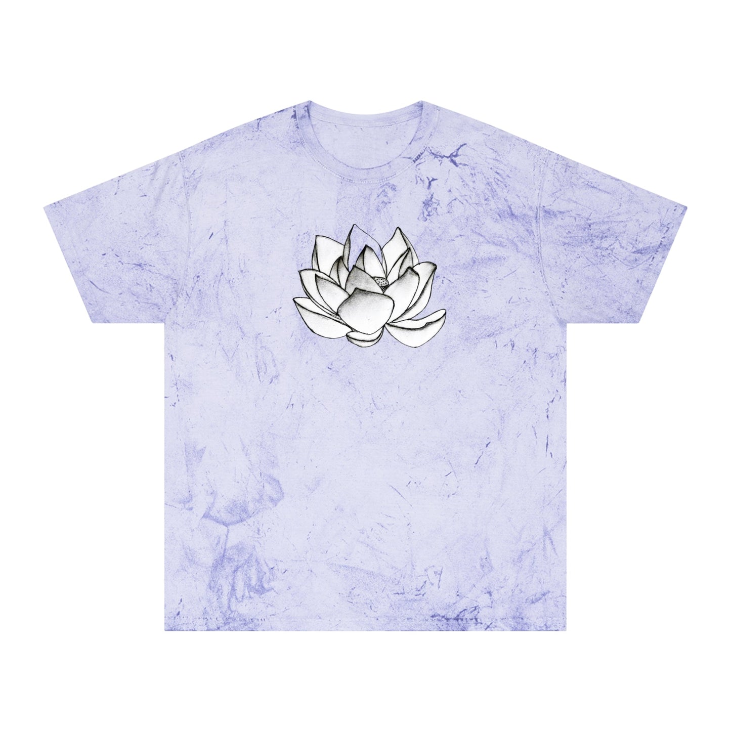 Lotus Flower Sketch Industrial Dye Premium T-Shirt