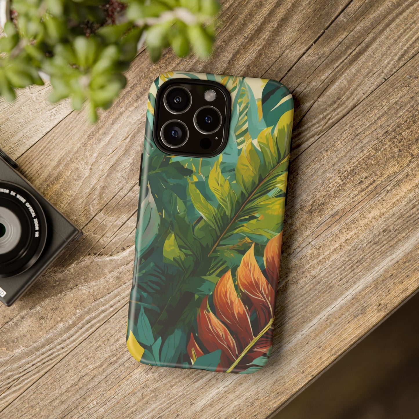 Tropical Leaf Tough Phone Case