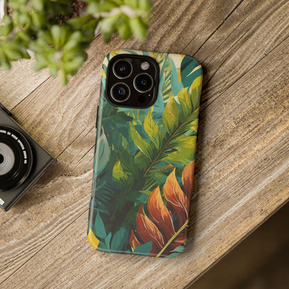 Tropical Leaf Tough Phone Case
