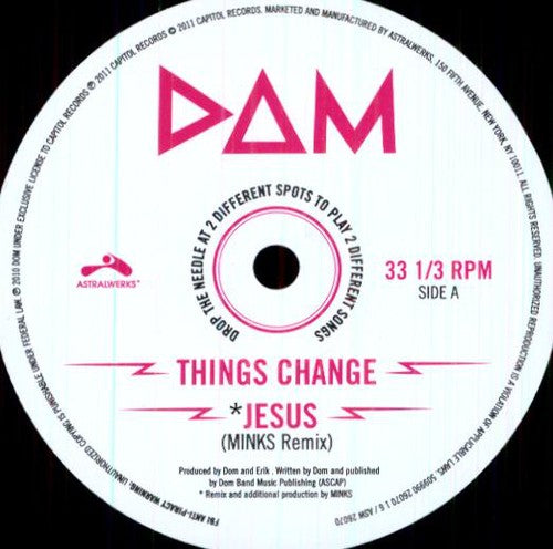 Dom - Things Change / Jesus [12" Vinyl]