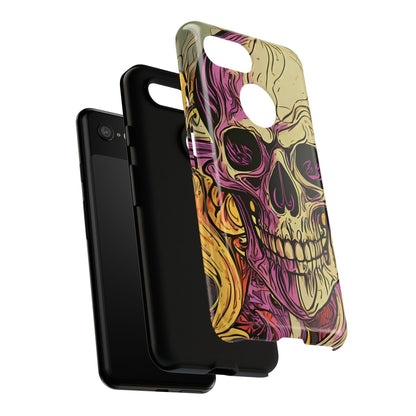 Abstract Purple Skull Tough Phone Case