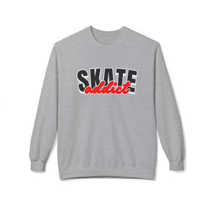 Skate Addict Unisex Fleece Crewneck Sweatshirt