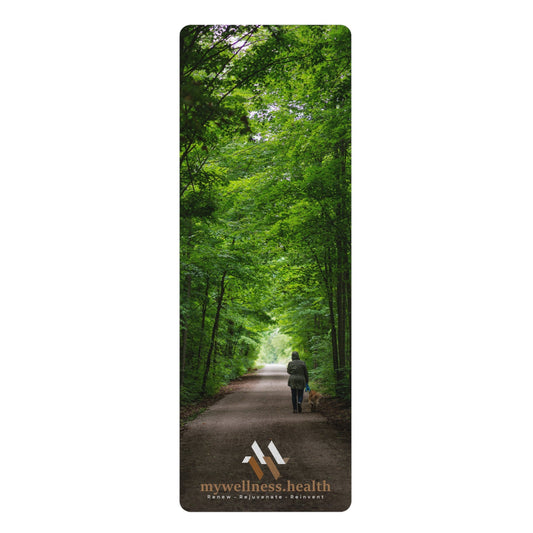 Forest Bath Yoga Mat Non-Slip Rubber Base w/Carry Strap