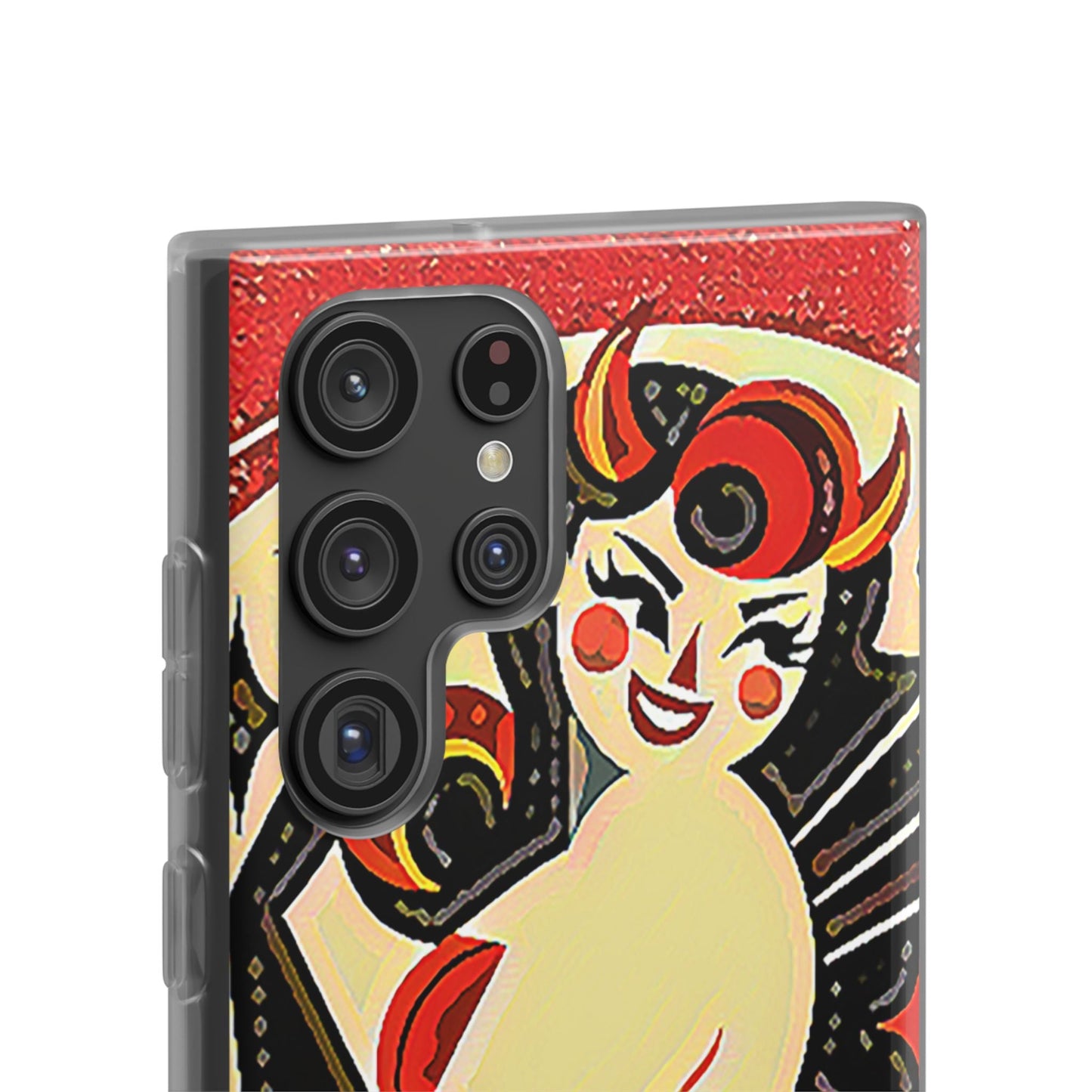 Red & Black Female Devil Flexi Phone Case