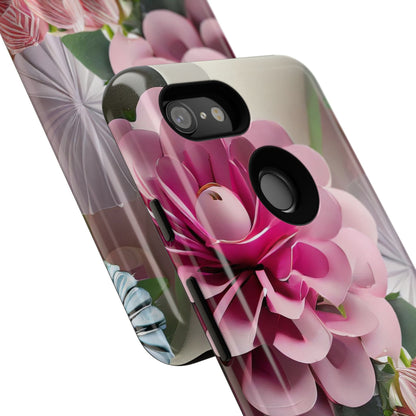 Elegant Paper Flowers Tough Phone Case