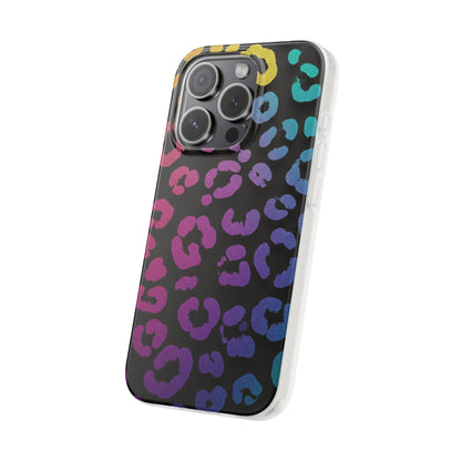 Vibrant Leopard Print Flexi Phone Case