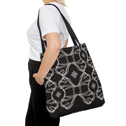 Tote Bag in Roped Bridles on Black