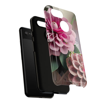Elegant Paper Flowers Tough Phone Case