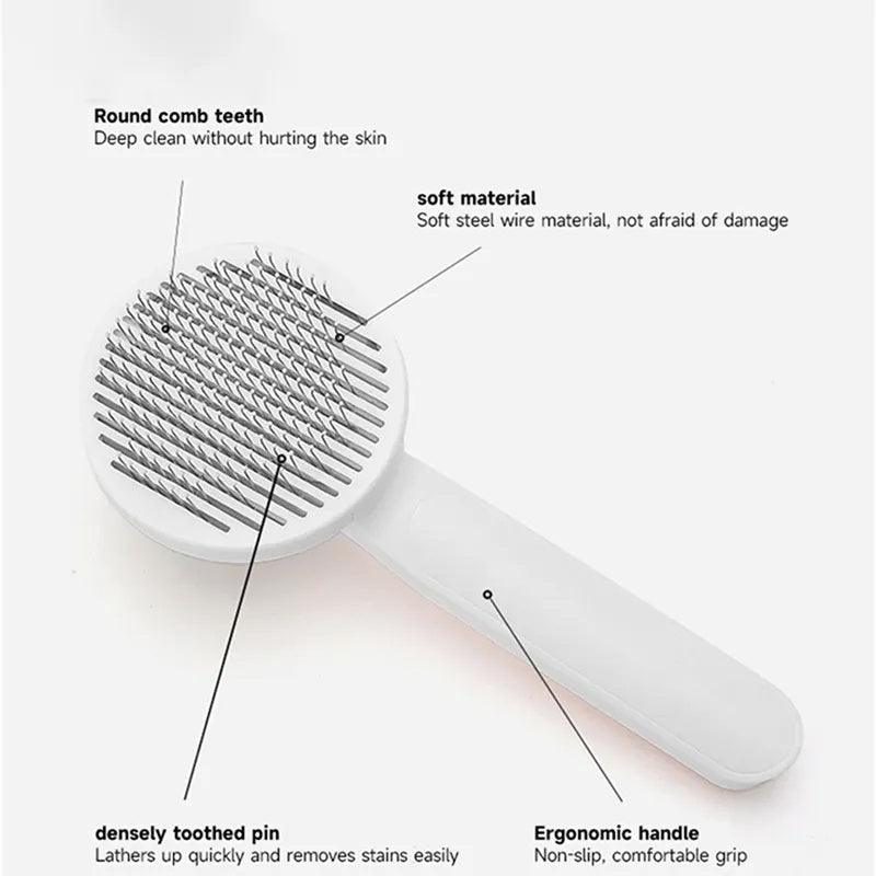 Self Cleaning Pet Grooming  Slicker Brush