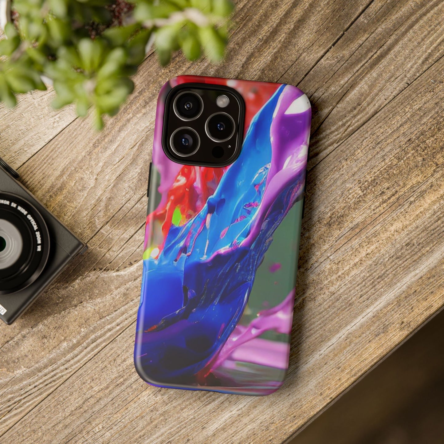 Vibrant Color Splash Tough Phone Case