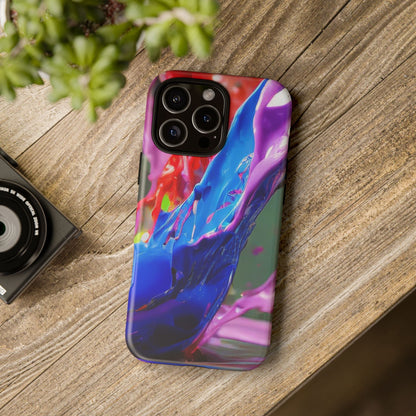 Vibrant Color Splash Tough Phone Case