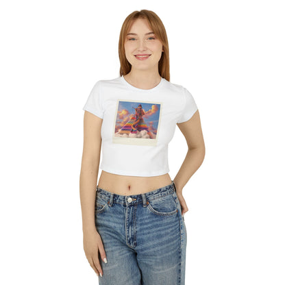 Nubian Kemet Polaroid Queen Women's Crop T-Shirt
