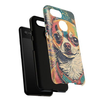 Abstract Chihuahua Tough Phone Cases