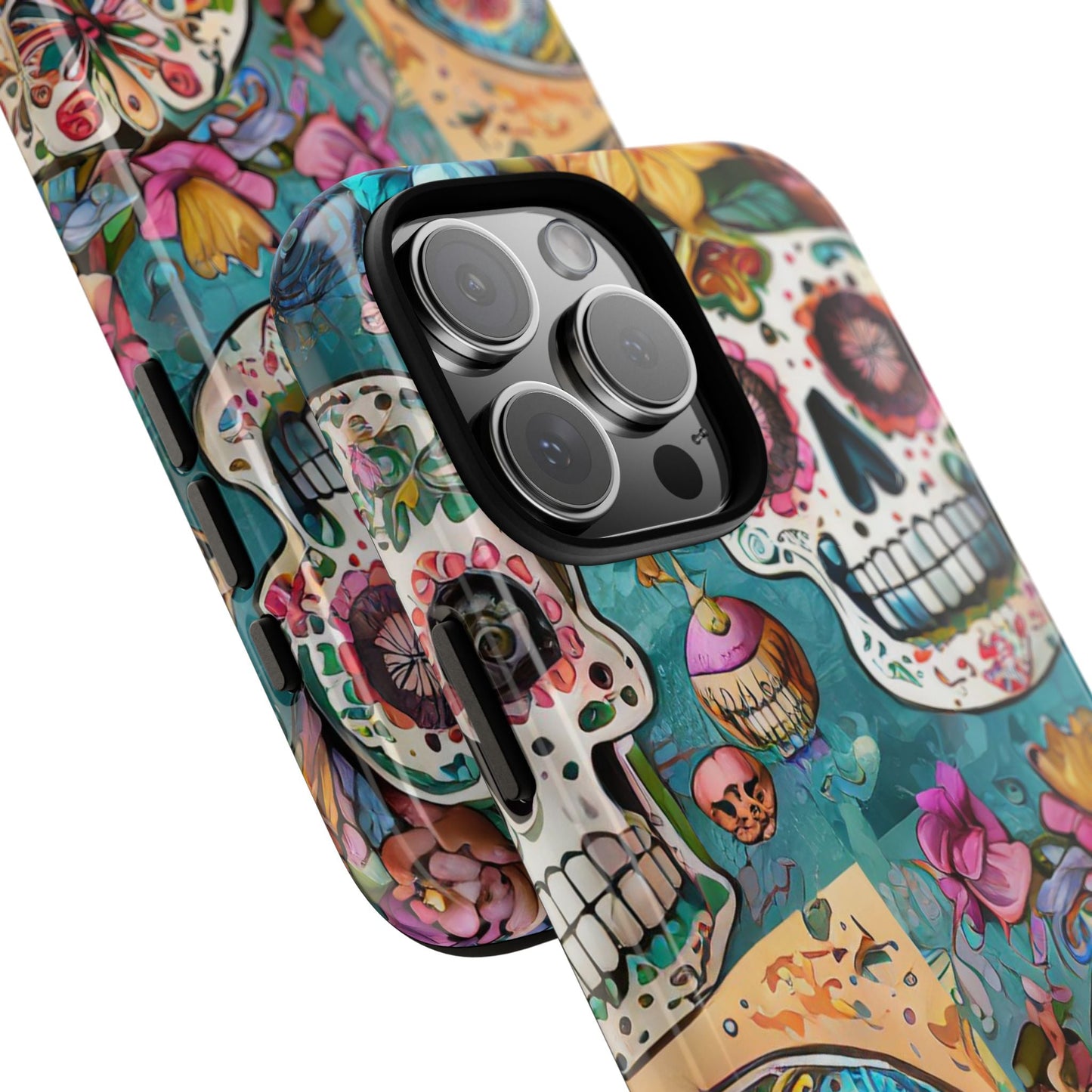 Vibrant Sugar Skull Tough Phone Case