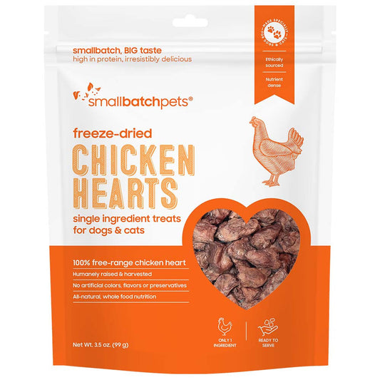 Smallbatch Dog & Cat Freeze Dried Treat Chicken Heart (3.5oz)