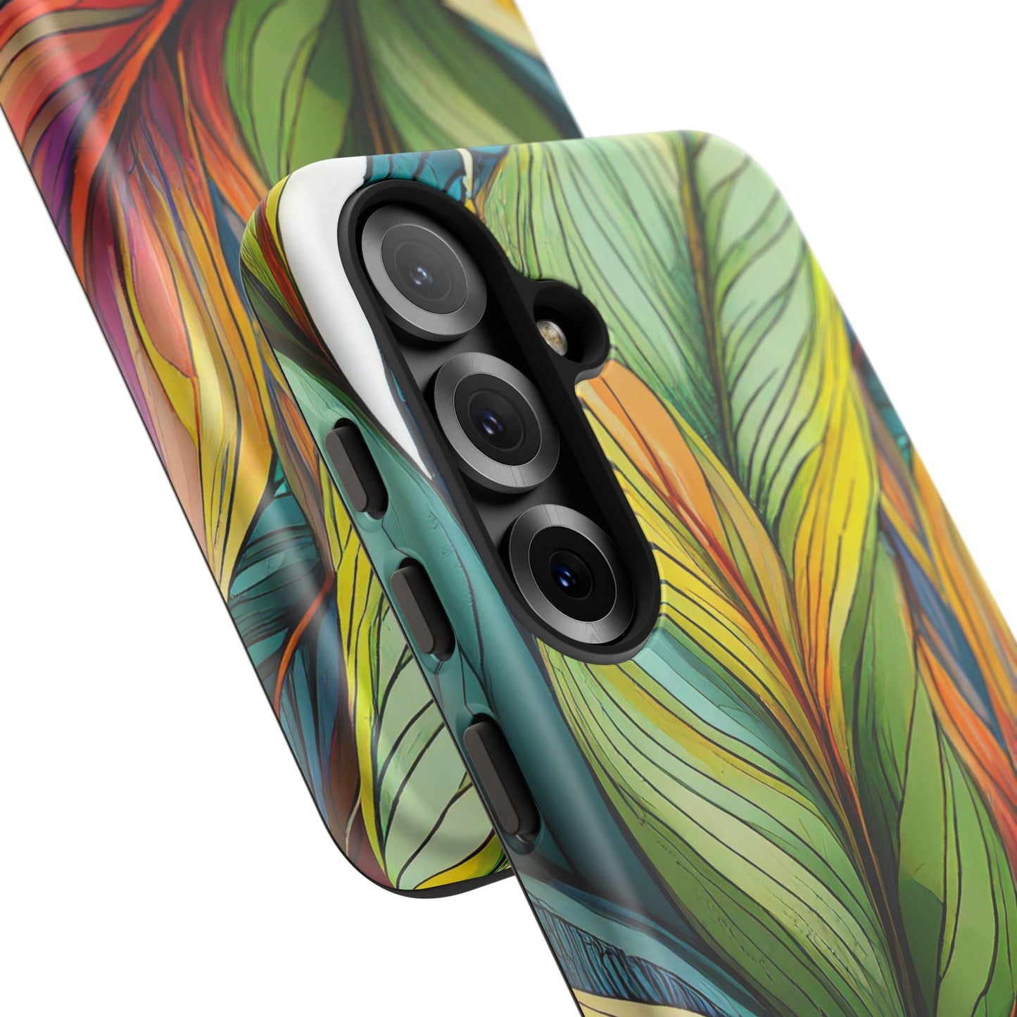 Vibrant Tropical Leaf Tough Phone Case