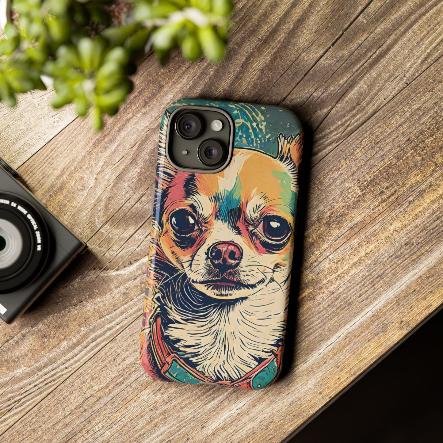 Abstract Chihuahua Tough Phone Cases