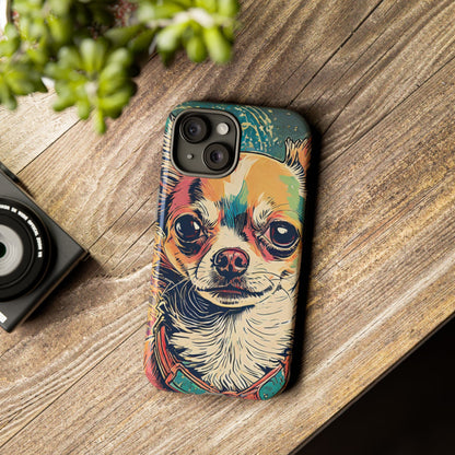 Abstract Chihuahua Tough Phone Cases