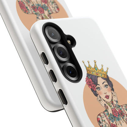 My Crown Never Falls Tattooed Girl Tough Phone Case