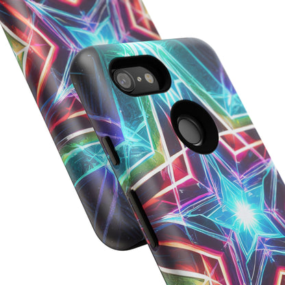 Neon Light Stars Tough Phone Case