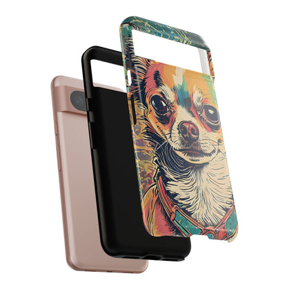 Abstract Chihuahua Tough Phone Cases