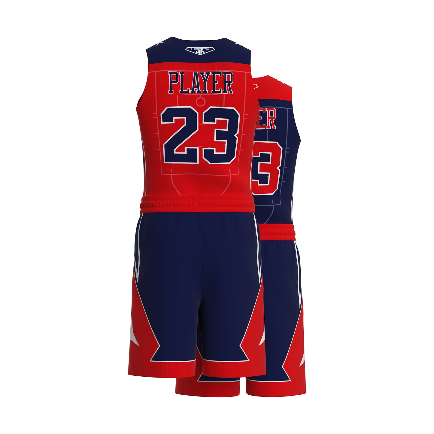 Custom All-Star Reversible Basketball Uniform  - 185 London