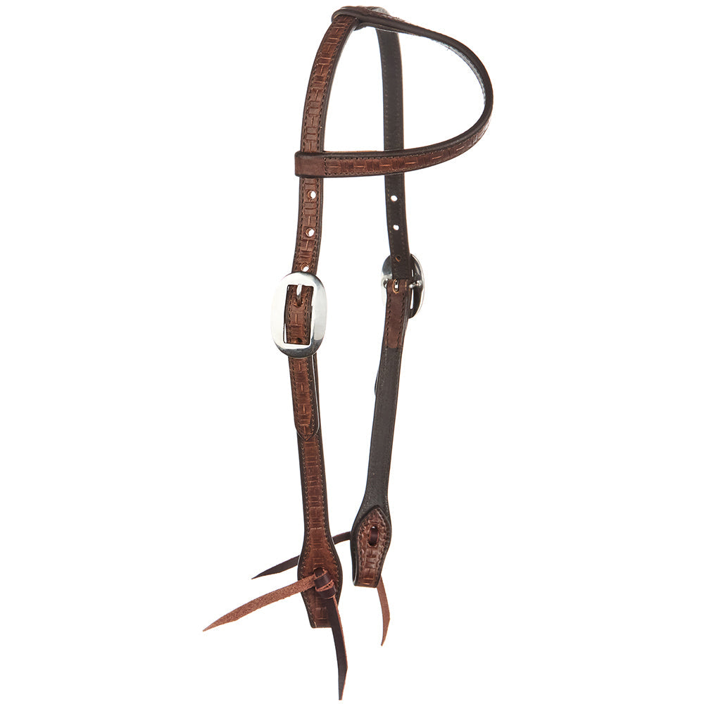 Medium Oil Brick Tooling 5 8 Inch Single Ear Headstall