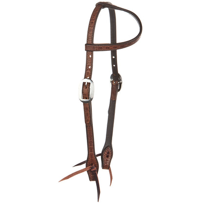 Medium Oil Brick Tooling 5 8 Inch Single Ear Headstall