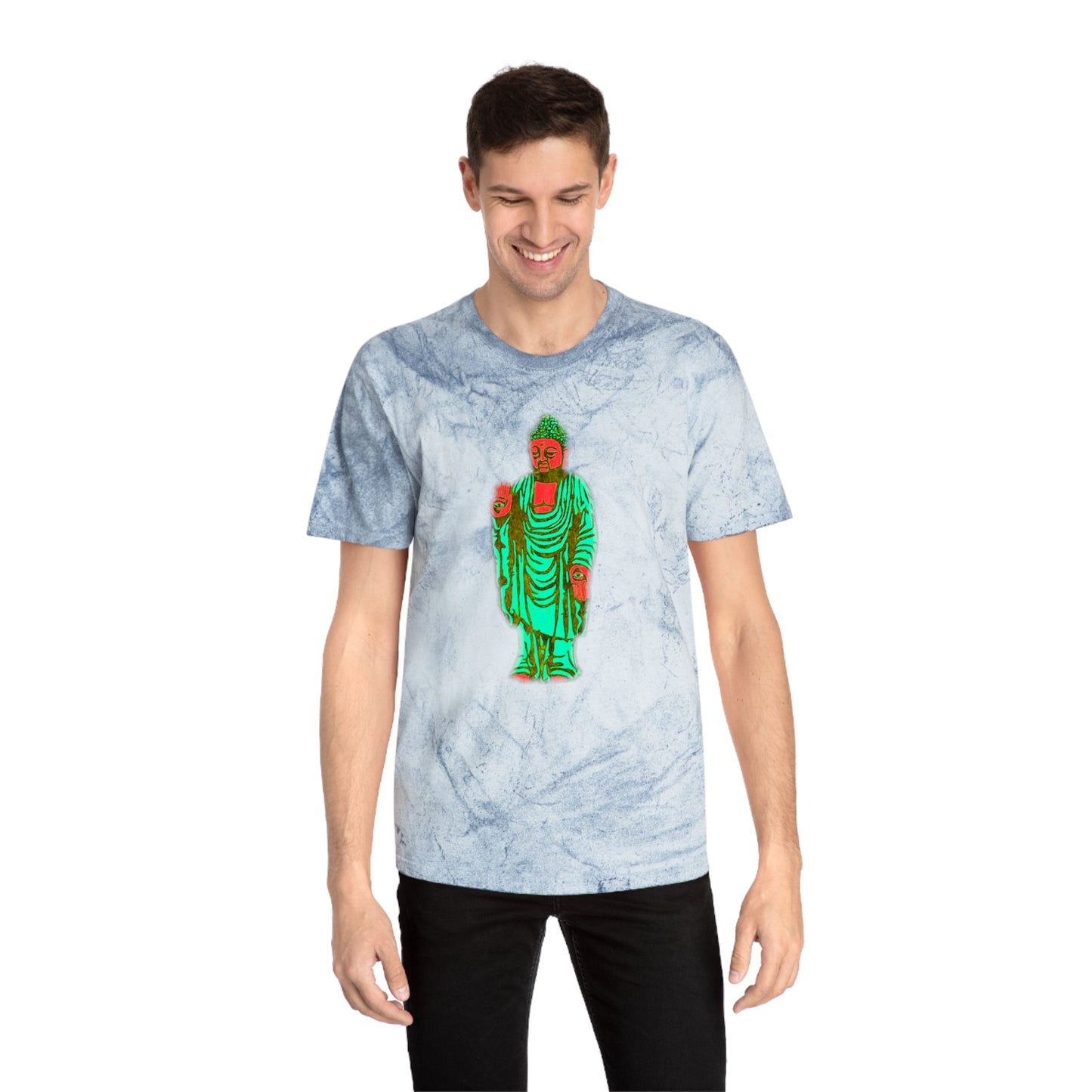 Grand Honor Buddha Watermelon Industrial Dye Premium T-Shirt