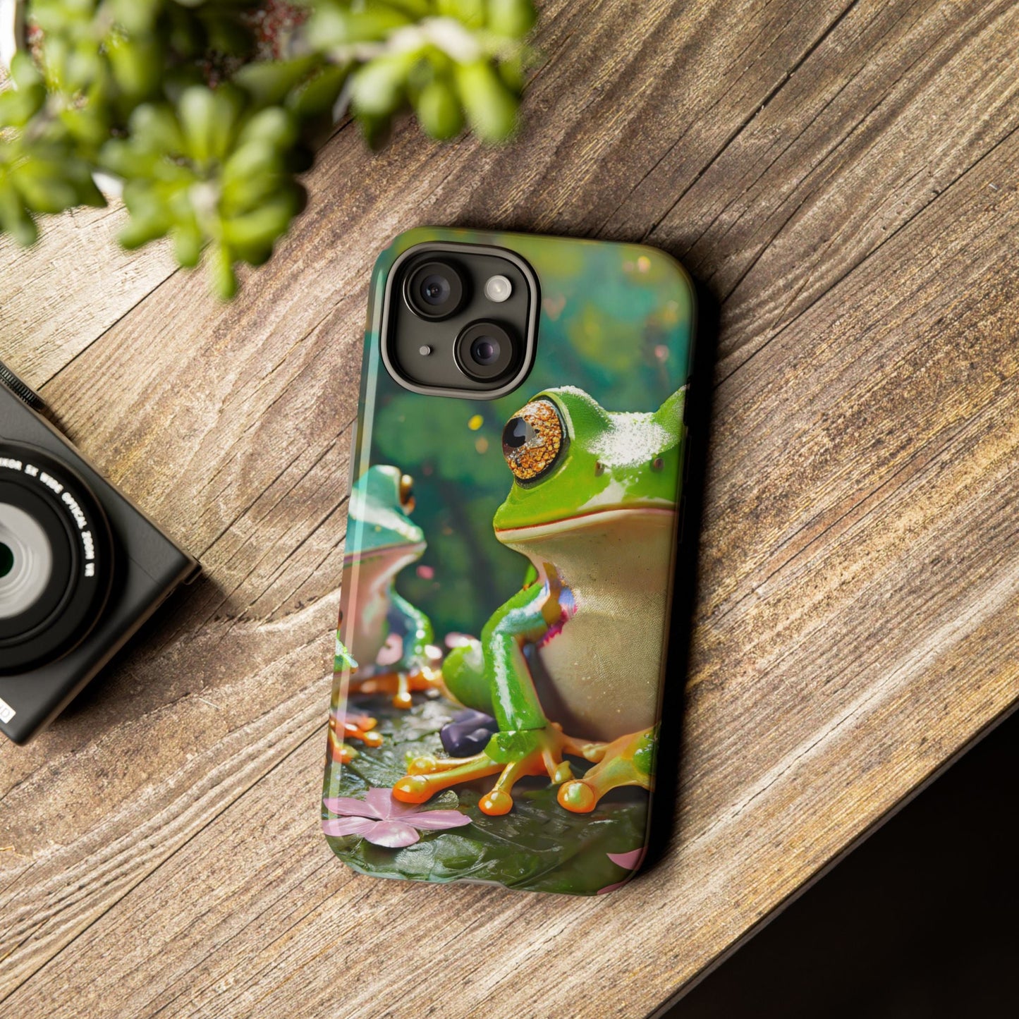 Someone Watching Colorful Frog Tough Phone Case