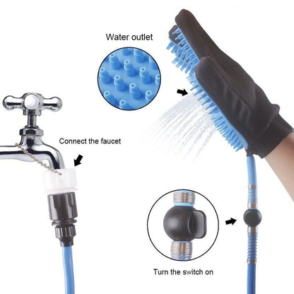 Handheld Pet Bathing Shower Glove