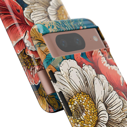 Artistic Floral Tough Phone Case