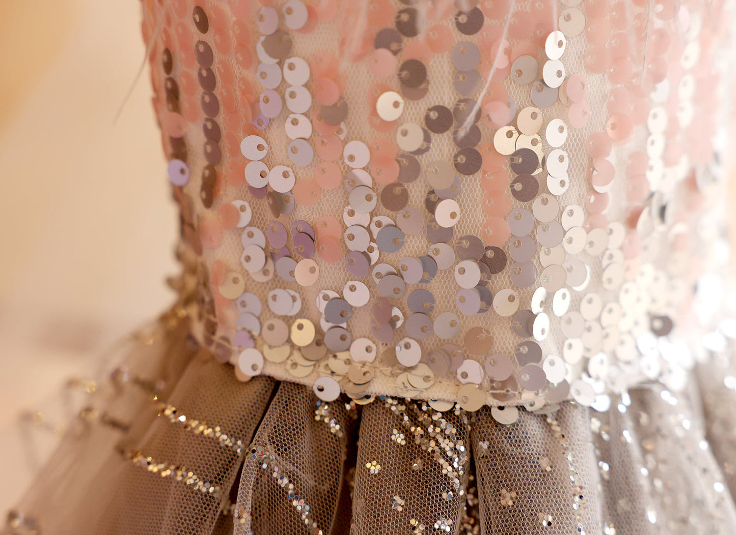 Dog Sequin Princess Queen Gown