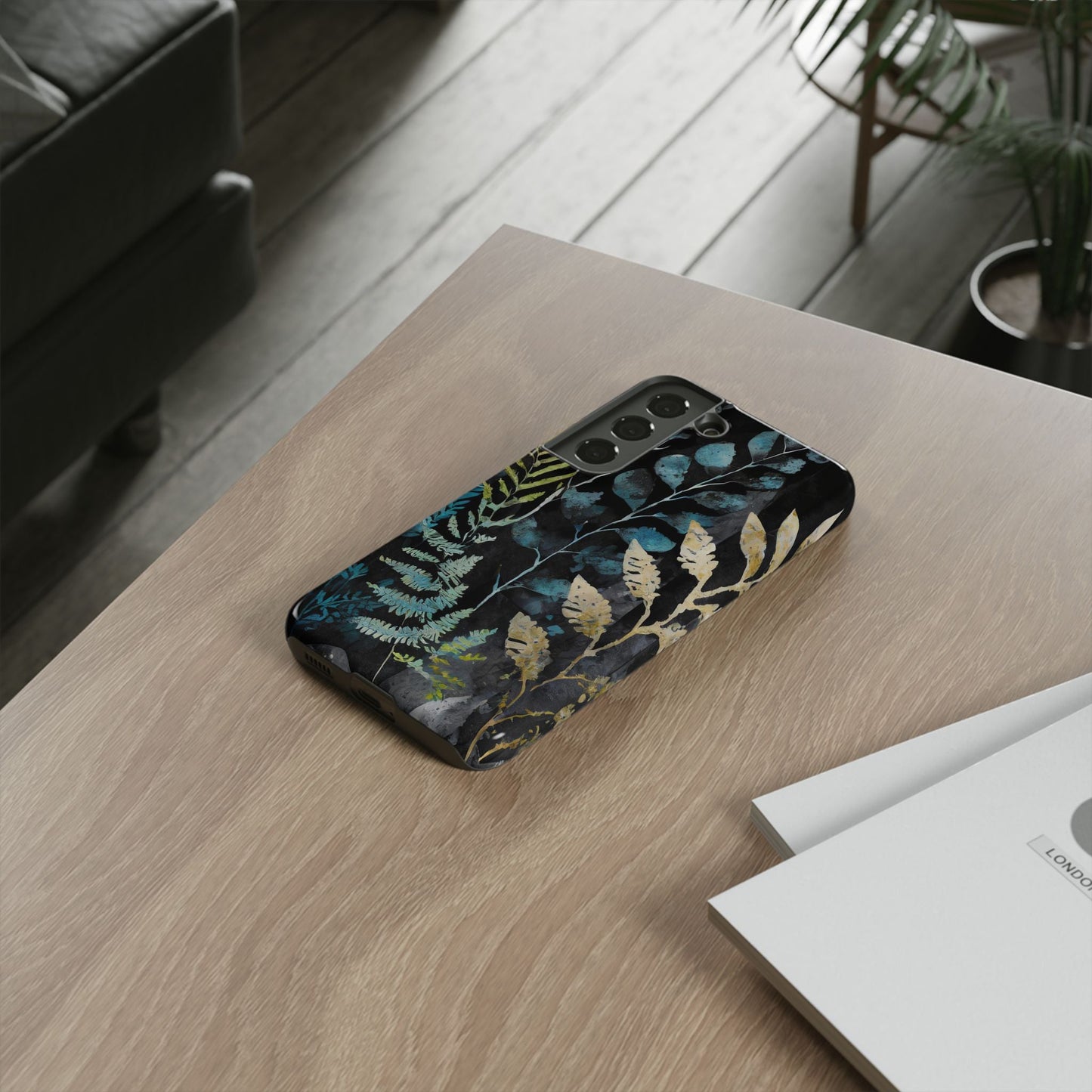 Dark Floral Tough Phone Case