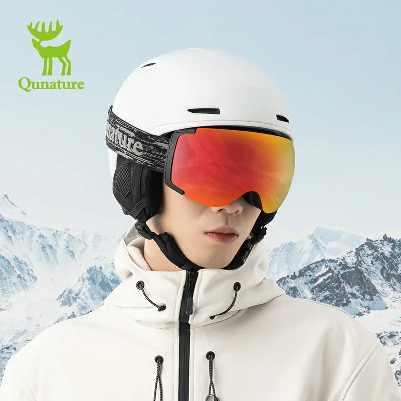Qunature Anti-Fog Ski Goggles UV400 Protection Double-Layer Lenses for Clear View