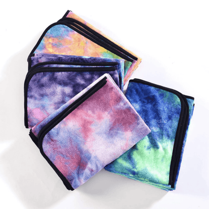JupiterGear Tie Dye Yoga Mat Towel with Slip-Resistant Grip Dots