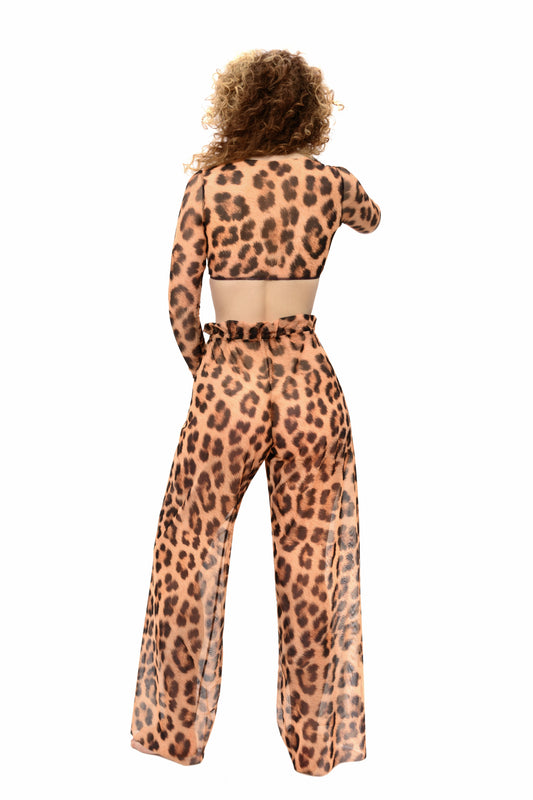 LEOPARD BEACH PANTS one size, fits all