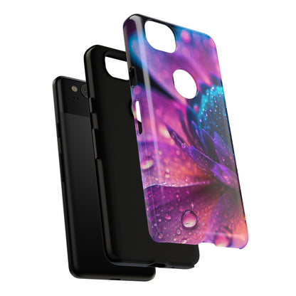 Vibrant Blue And Purple Flower Tough Phone Case